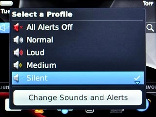 To turn off silent mode:Scroll to a profile other than Silent and press the Navigation key.