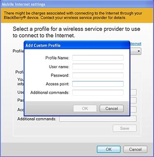 Click the field next to Access point.Key in vfinternet.au