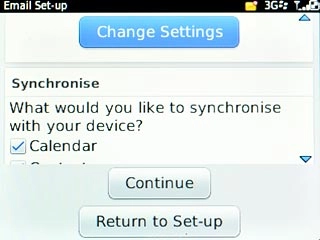 Scroll to Change Settings and press the Navigation key.