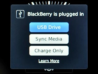 Scroll to USB Drive and press the Navigation key.