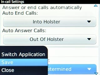 Scroll to Save and press the Navigation key.