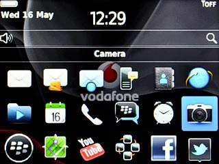 Scroll to Camera and press the Navigation key.