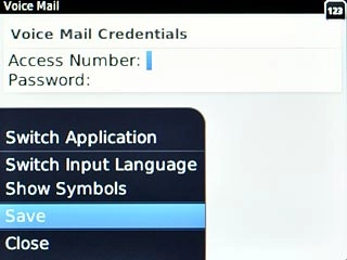 Scroll to Save and press the Navigation key.