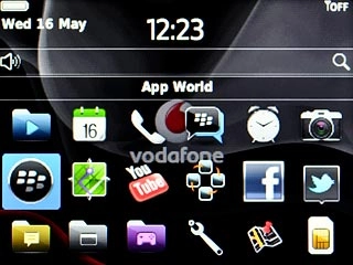 Scroll to App World and press the Navigation key.