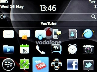 Scroll to YouTube and press the Navigation key.
