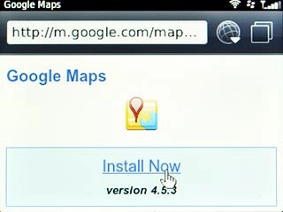 Scroll to Install Now and press the Navigation key.