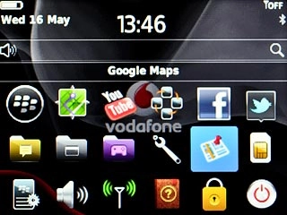 Scroll to Google Maps and press the Navigation key.