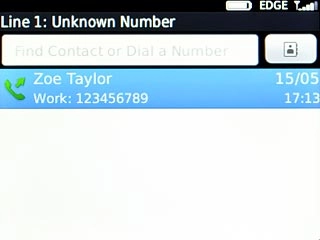 Highlight the required number and press the Navigation key.