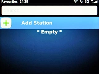 Scroll to Add Station and press the Navigation key.Key in the required channel name.