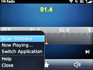 Scroll to Scan Stations and press the Navigation key.