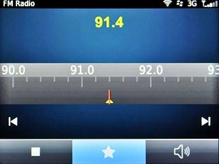 Scroll to the favourites icon (a star) and press the Navigation key.