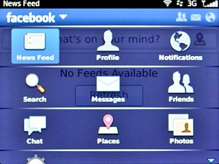 Scroll to News Feed and press the Navigation key.