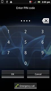 Key in your PIN and press OK.If your phone rejects the SIM:Contact your distributor or service provider where you bought your phone.