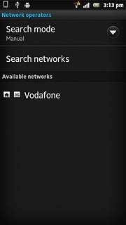 Press the required network.Your display will tell you if you've access to the network you've chosen.
