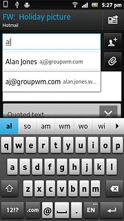 Press the required contact.