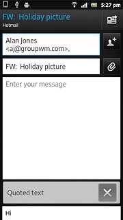 Press the send icon.