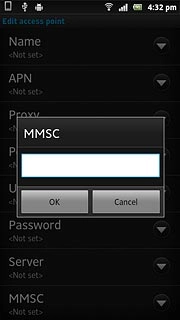 Key in http://pxt.vodafone.net.au/pxtsend and press OK.