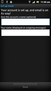 Press the field below Give this account a name (optional) and key in a name for the email account.