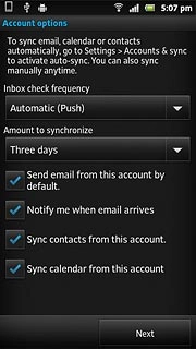 Press Send email from this account by default to turn the function on or off.