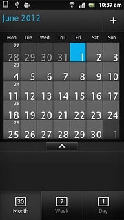 Press the required day.