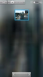 When a picture or video clip is ticked (V), it's selected.