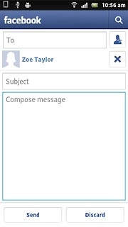 Press Compose message and write the required message.