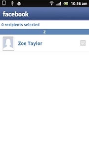 Press the required recipient.