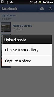 To upload a new picture:Press Capture a photo.