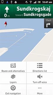 Press Exit Navigation.