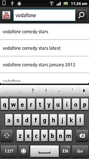 Key in the required search word and press the search icon.