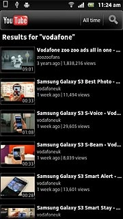 Press the required video clip.