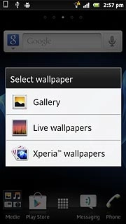 If you select Xperia™ wallpapers: