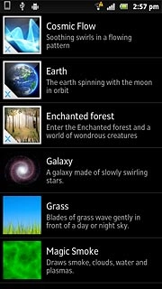 Press the required picture.