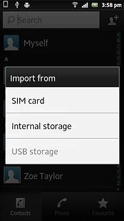 Press SIM card.