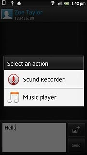 Press Music player.Go to the required folder.