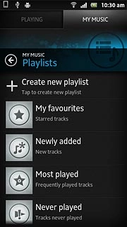 Press Create new playlist.