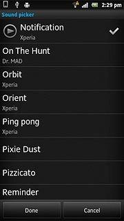 Once you've found a message tone you like, press Done.