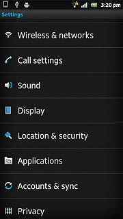 Press Call settings.