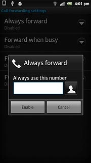 Key in +61414121121 and press Enable.