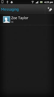 Press the new message icon.