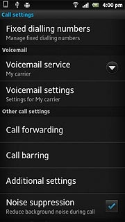 Press Voicemail settings.