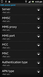 Press MMS port.