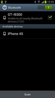 Press the required Bluetooth device.