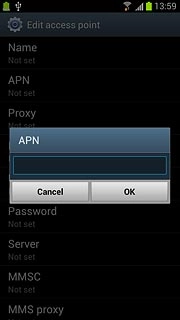 Key in live.vodafone.com and press OK.