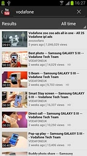 Press the required video clip.