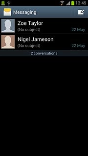 Press the new message icon.