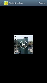 Press the required video clip.Follow the instructions on the display to upload the selected video clip to YouTube.