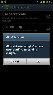 Press OK, if required.
