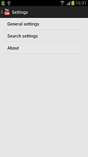 Press Search settings.