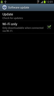 Press Update.If a new software version is available, it's displayed.Follow the instructions on the display to update your phone's software.